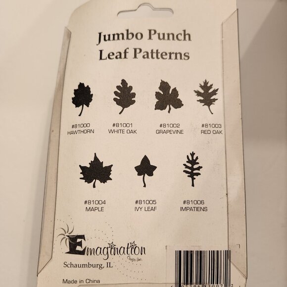 Leaf Impatiens Jumbo Hole Punch Emagination paper Scrapbook Craft Shapes - Picture 7 of 7